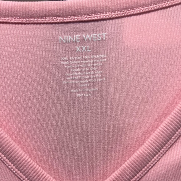 XXL Nine West Pink Sleeveless Blouse - Picture 2 of 3